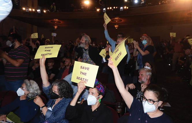Attendees at Castro Theatre town hall demand seats be saved