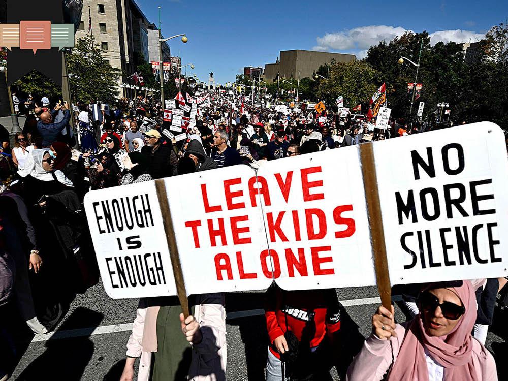 Out in the World: Thousands protest Canada's school gender policies