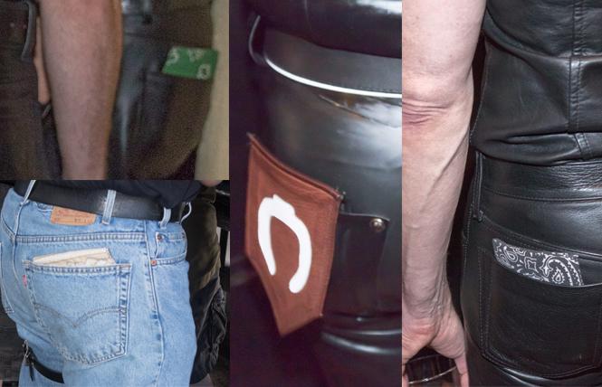 Various hankies in various back pockets. Who's a top? A bottom? Versatile? Photos: Rich Stadtmiller
