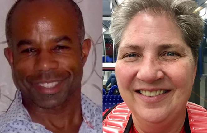 Gay Games Sports Officers Reggie Snowden, left, and Kimberly Hadley.