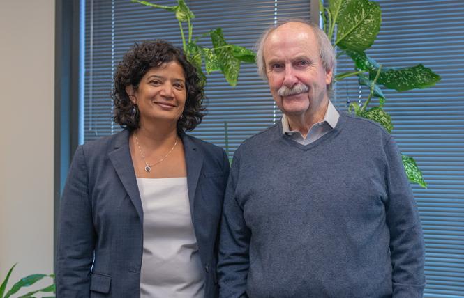 Shireen McSpadden, left, executive director of the San Francisco Department of Aging and Adult Services, stands with Tom Nolan, a manager of special projects of DAAS. Photo: Jane Philomen Cleland