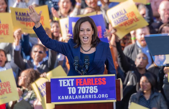  Democratic presidential candidate Senator Kamala Harris kicked off her campaign in Oakland January 27. Photo: Jane Philomen Cleland