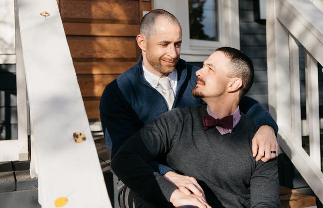David Khalaf, left, and his husband, Constantino, are the authors of "Modern Kinship: A Queer Guide to Christian Marriage." Photo: Lehua Noelle Faulkner