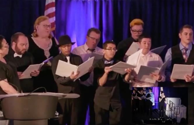 Members of the New Voices Bay Area TIGQ Chorus performed at last year's Transgender Day of Remembrance. Photo: Courtesy CMC