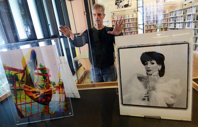 Billy Douglas installed his photographs at the Harvey Milk Branch of the San Francisco Public Library for 2017's "Windows for Harvey" exhibit. Photo: Rick Gerharter