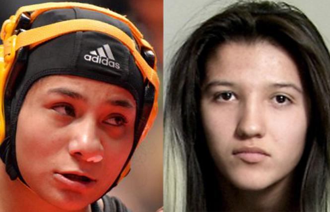High school wrestlers Angel Rios, left, and Jaslynn Gallegos medaled in Colorado state championships.