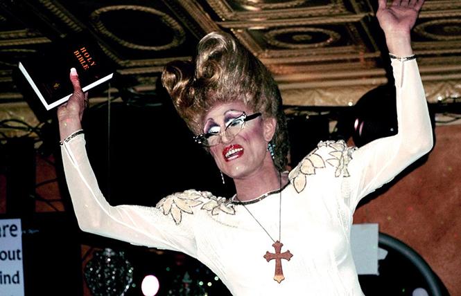 Drag queen at "the hillbilly Studio 54" in Eureka Springs, Arkansas. Photo: Kino Lorber