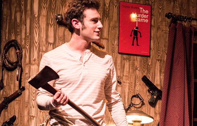 Jake Soss as Clifford Anderson in Ira Levin's classic thriller "Deathtrap," a Theatre Rhinoceros production at the Gateway Theatre. Photo: David Wilson