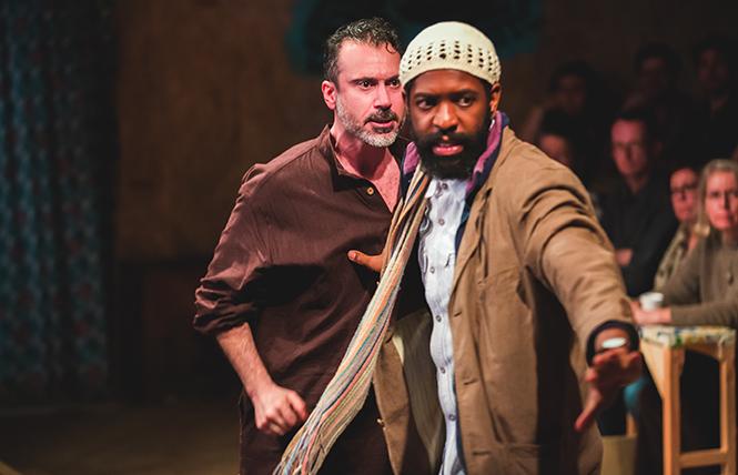 Salar (BenTurner) and Mohammed (Jonathan Nyati) in "The Jungle," now playing the Curran. Photo: Little Fang