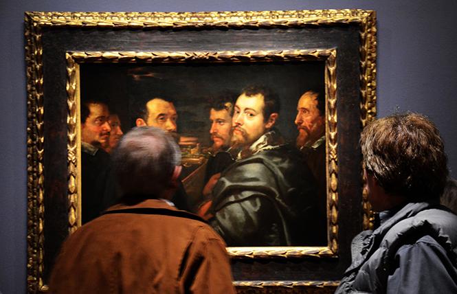 The earliest known self-portrait of Peter Paul Rubens (ca. 1602-05), "Self-Portrait in a Circle of Friends at Mantua" is part of the exhibit "Early Rubens," now showing at the Legion of Honor. Photo: Rick Gerharter