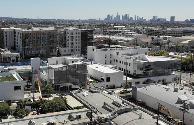 The Los Angeles LGBT Center opened its new two-acre Anita May Rosenstein Campus this month. It includes a senior community center and youth housing. Next year affordable senior apartments are expected to open. Photo: Courtesy Los Angeles LGBT Center.