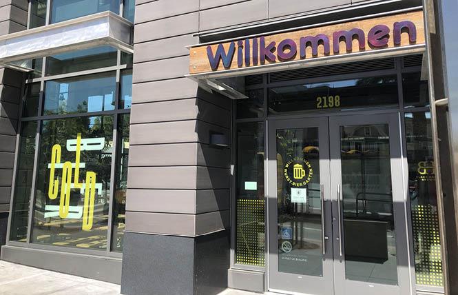 Willkommen, a new beer hall from San Francisco-based Black Hammer Brewing, expects to open in the Castro next week. Photo: Matthew S. Bajko