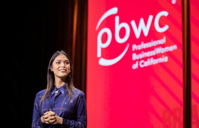 Transgender model, producer and activist Geena Rocero spoke at the Professional BusinessWomen of California's conference last month in San Francisco. Photo: Courtesy PBWC/Nikki Ritcher Photography