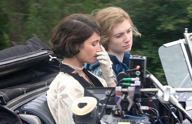 Filming Gemma Arterton as Vita Sackville-West, and Elizabeth Debicki as Virginia Woolf, in director Chanya Button's "Vita & Virginia." Photo: IMDB