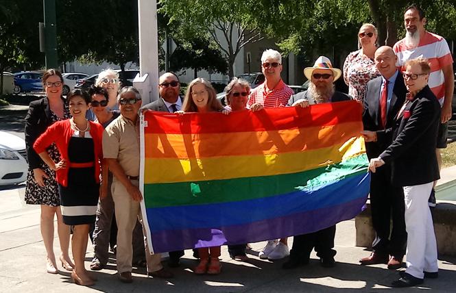 Vallejo officials and community members celebrated Pride Month last year. Photo: Courtesy Solano Pride Center