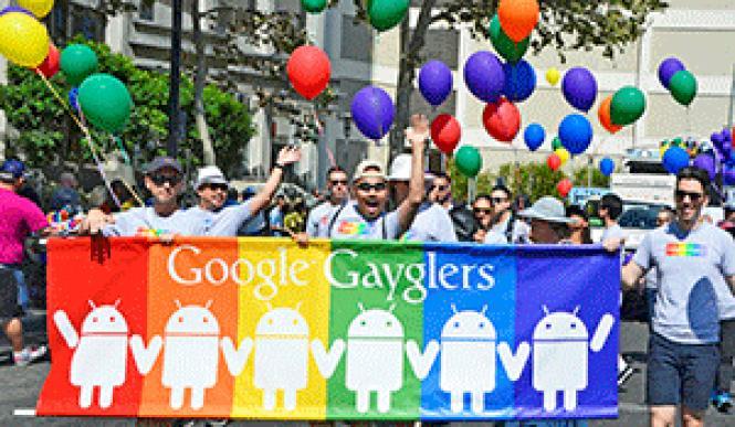Google Gayglers marched in the 2016 Silicon Valley Pride parade; activists in San Francisco want them ousted from the city's event later this month. Photo: Jo-Lynn Otto