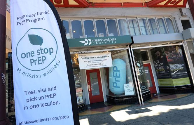 Mission Wellness Pharmacy in San Francisco promoted PrEP last fall. Photo: Rick Gerharter