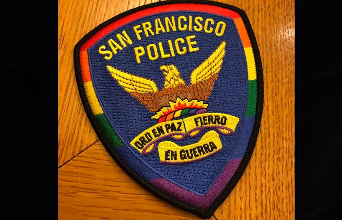SFPD's Pride patch. Photo: Courtesy Twitter