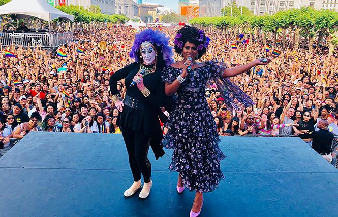Sister Roma and Honey Mahogany also co-hosted 2018's Pride mainstage events. 