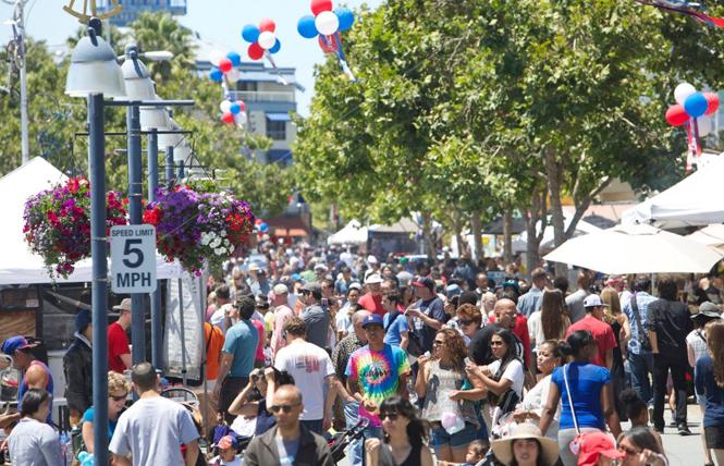 People packed Jack London Square for its July 4 block party. Photo: Courtesy Jack London Square