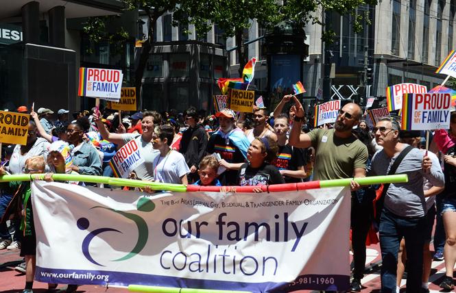 Our Family Coalition marches in last month's San Francisco LGBT Pride parade. Photo: Rick Gerharter