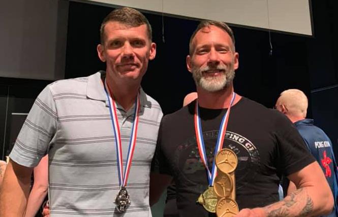 Joshua Jarvis and David Holland of Georgia both medaled in the recent LGBT Powerlifting Championships. Photo: Courtesy Facebook
