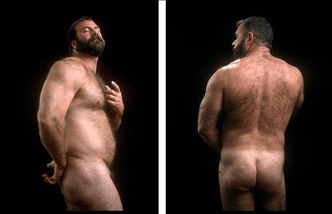 "Jack Radcliffe (after Bellini) #1" (2002) and "Mack (after Caravaggio) #6" (2002), digital C-prints by Chris Komater. Photo: Courtesy the artist and Mercury 20 Gallery