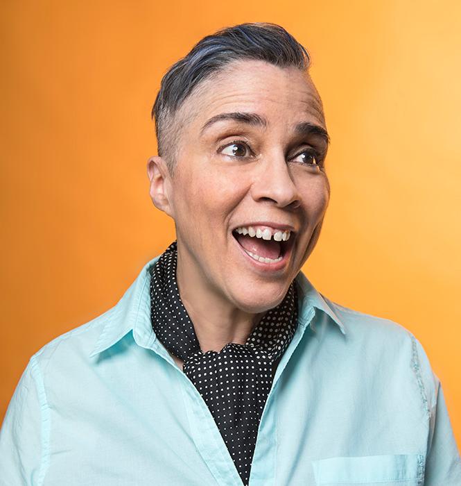Comedian and "Who's Your Mami?" curator Marga Gomez. Photo: Brenna Merrit