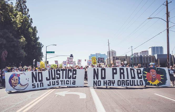 Trans Queer Pueblo advocates for trans migrants who are in federal custody. Photo: Courtesy Facebook