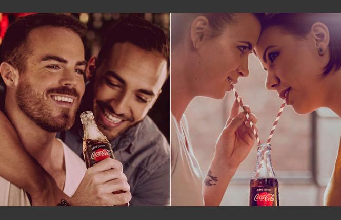 LGBT-friendly ads by the Coca-Cola Company appeared throughout Budapest, Hungary last week. Photo: Courtesy CNN