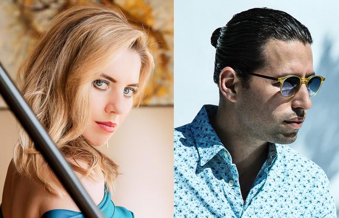 Classical pianist Natasha Paremski and Cuban Jazz pianist and composer Alfredo Rodriguez will perform in San Francisco Performances' 40th Anniversary Season opening concert. Photos: Clarence Chan (left) and Anna Webber (right)