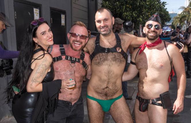 For some kinksters, like these folks attending last year's Folsom Street Fair, the comradery and friendships the kink scene fosters are what gives them meaning. photo: Rich Stadtmiller