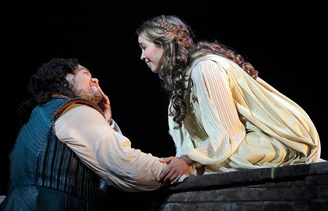 Pene Pati as Romeo and Nadine Sierra as Juliet in Gounod's "Romeo and Juliet." Photo: Cory Weaver/San Francisco Opera