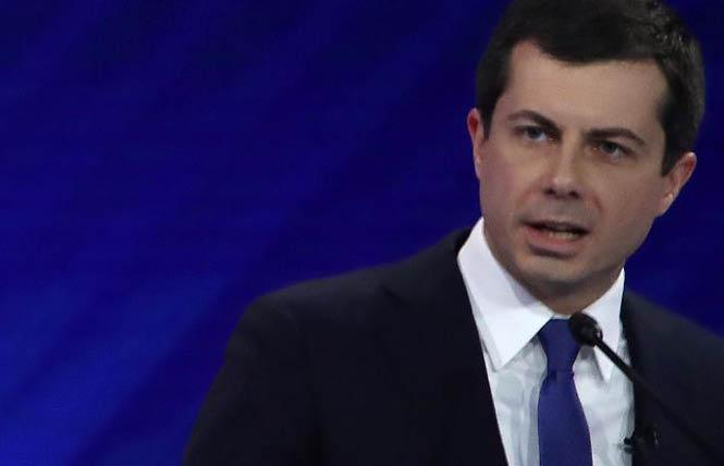 Gay Democratic presidential candidate Pete Buttigieg talked about coming out during last week's presidential debate. Photo: Courtesy ABC News