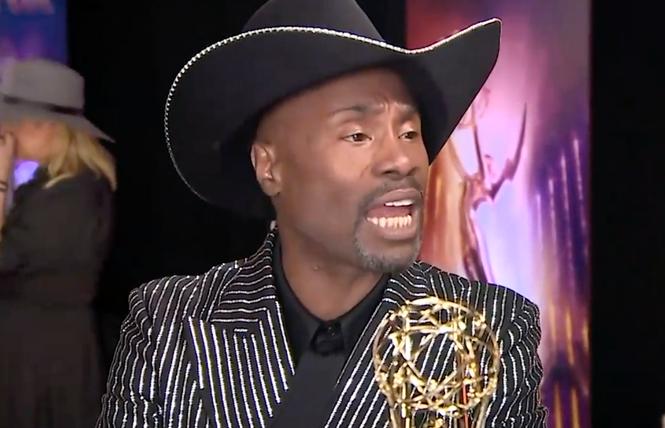 Actor Billy Porter talks about his historic Emmy win Sunday night. Photo: Courtesy ABC