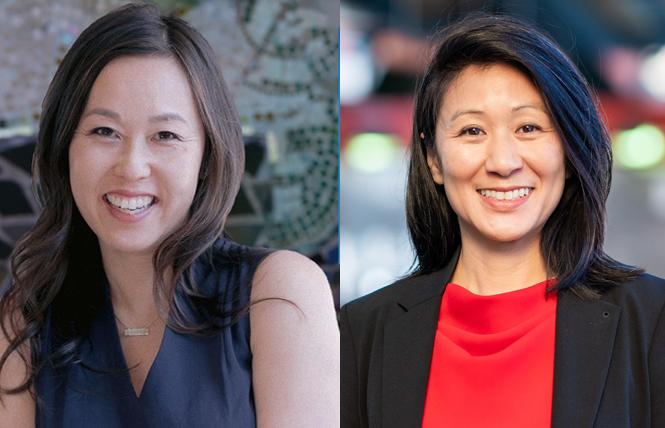 School board member Jenny Lam, left, and community college trustee Ivy Lee are both seeking election to their respective boards. 
