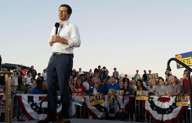 South Bend, Indiana Mayor Pete Buttigieg is the first out gay Democratic presidential candidate. Photo: Courtesy Pete for America