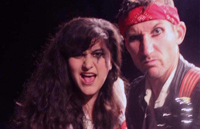 Maya M. Sherer as Rachel, and James Grady as Andrew Jackson in Custom Made Theatre Co.'s "Bloody Bloody Andrew Jackson." Photo: Custom Made Theatre