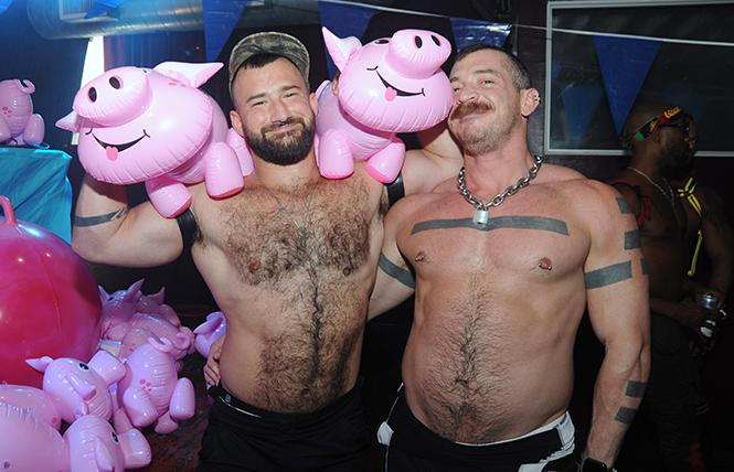 Hunks at the 2019 Big Muscle party, held Sept. 28 at DNA Lounge. photo: Joe Pessa