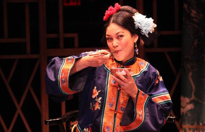 Rinabeth Apostol as Afong Moy in "The Chinese Lady" at the Magic Theatre. Photo: Jennifer Reiley
