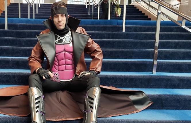 Shawn Kinnear dressed as one of his favorite characters, Gambit. photo: Shawn Kinnear