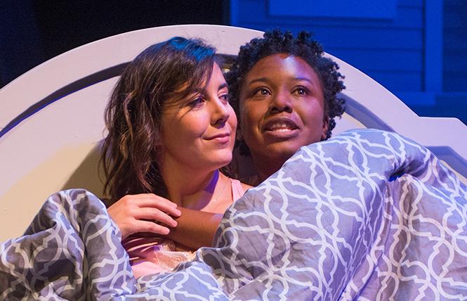 Jensen Power and Asia Jackson in a scene from playwright Bekah Brunstetter's "The Cake," now playing at New Conservatory Theatre Center. Photo: Lois Tema