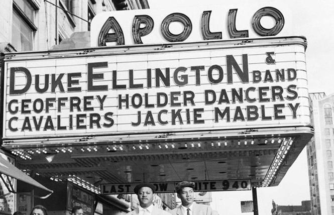 Vintage photo of the Apollo Theater in Harlem, from director Roger Ross Williams' "The Apollo." Photo: Courtesy the Apollo Theater