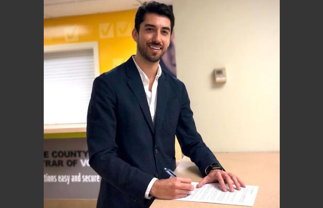 Bijan Mohseni filed papers for an Orange County state Assembly seat he is seeking. Photo: Courtesy Instagram