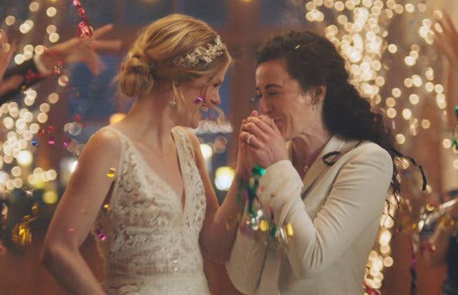 Hallmark Channel initially pulled this Zola ad featuring a same-sex couple. Photo: Courtesy Zola