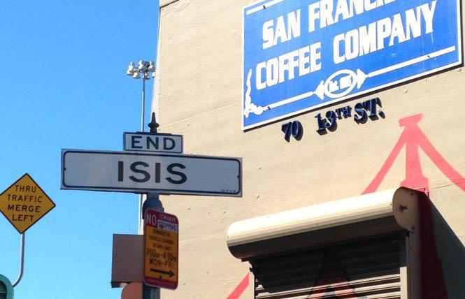 A man has started a petition to change the name of Isis Street to Harvey Milk Street. Photo: Courtesy Twitter