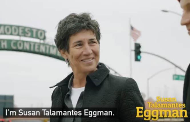 Assemblywoman Susan Talamantes Eggman has released a TV ad focused on homelessness for her state Senate campaign. Photo: Courtesy YouTube