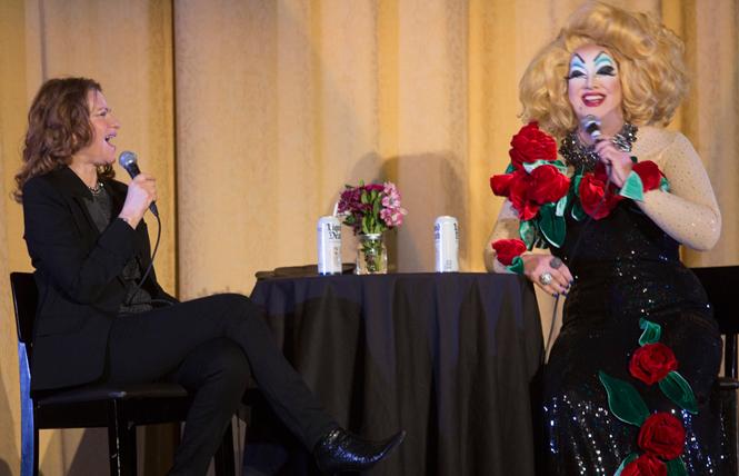 Sandra Bernhard, left, traded gossip with Peaches Christ during her January 19 appearance at the Castro Theatre as part of SF Sketchfest. Photo: Dan Dion