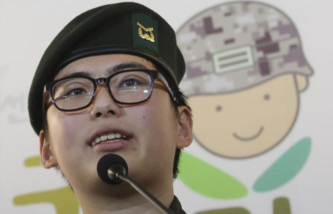 Staff Sergeant Byun Hui-su was discharged from the South Korean Army for transitioning her gender. Photo: Associated Press