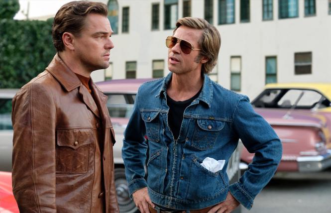 Leonardo DiCaprio and Brad Pitt in a scene from "Once Upon a Time... in Hollywood." Photo: Andrew Cooper/Sony Pictures